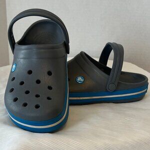CROCS Gray/Blue Womens Clog/Mule